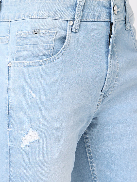 Light Blue Distressed Jeans