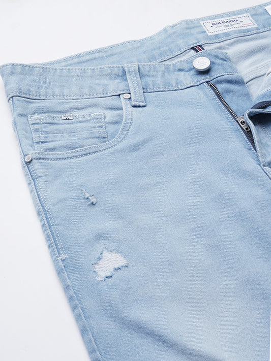 Light Blue Distressed Jeans