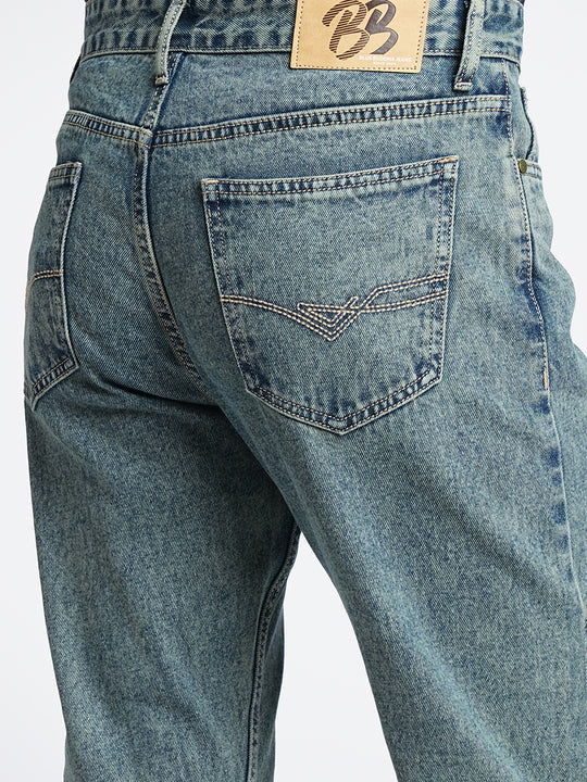 Tinted Blue Relax Fit Denim Jeans