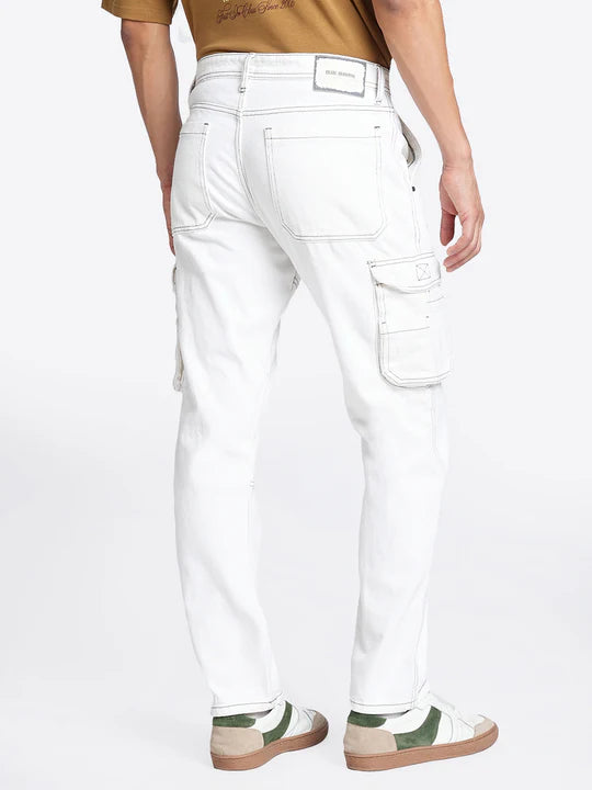 White Cargo Pants